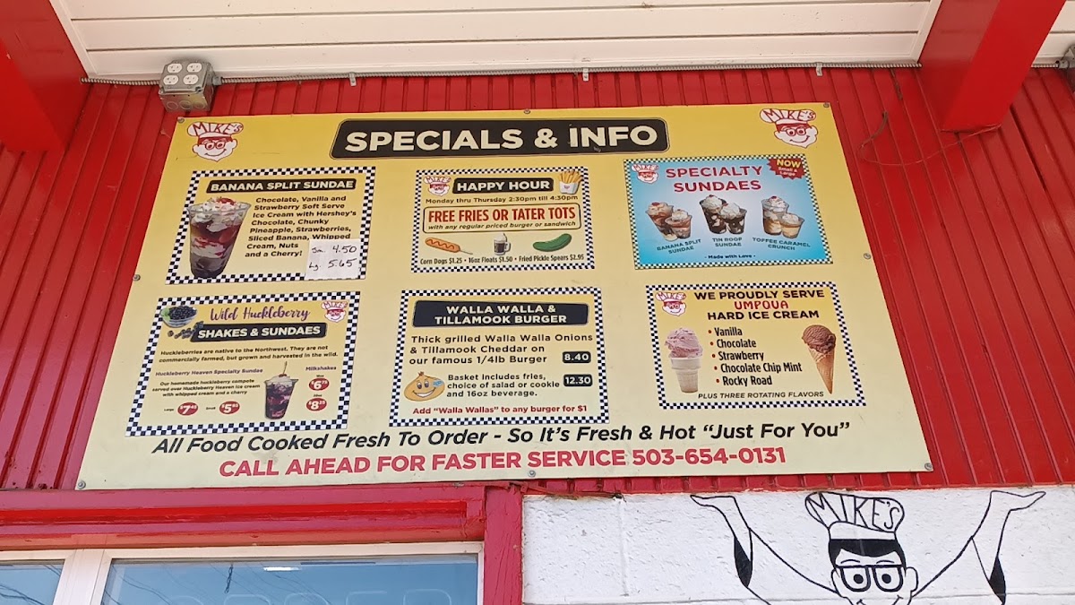 Mike's Drive-In Menu - Image 4